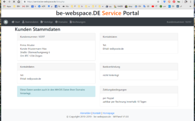 Neues Service Portal